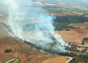 Incendio forestal de La Parchite, en Ronda, el 31 de agosto de 2026
