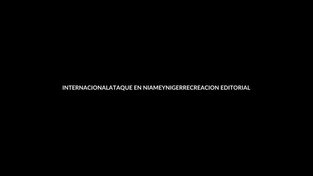 Portada editorial sobre el ataque en Niamey, Níger