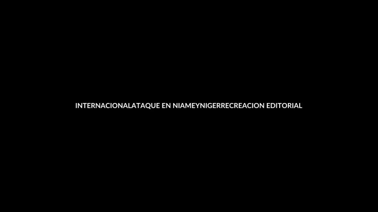 Portada editorial sobre el ataque en Niamey, Níger