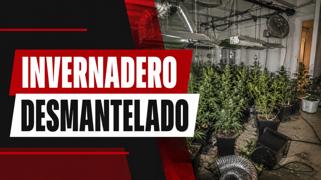 Punto de venta de droga e invernadero de marihuana desmantelados en Portada Alta