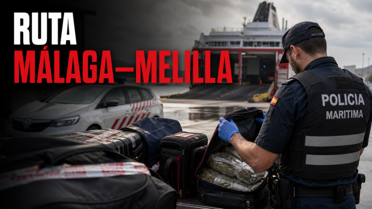 Detenido con marihuana transportada desde Málaga hasta Melilla