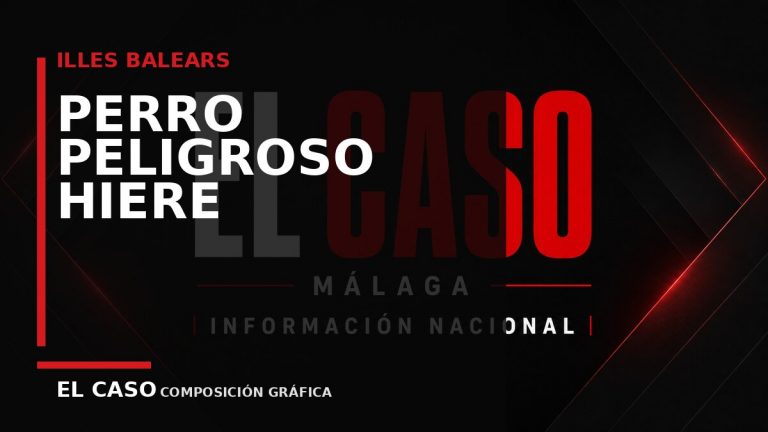 Composición gráfica editorial de El Caso Málaga sobre Un perro peligroso hiere de gravedad a una trabajadora de hotel en Calvià