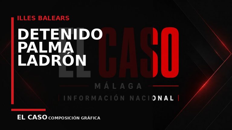 Composición gráfica editorial de El Caso Málaga sobre Detenido en Palma un ladrón de coches con más de veinte arrestos