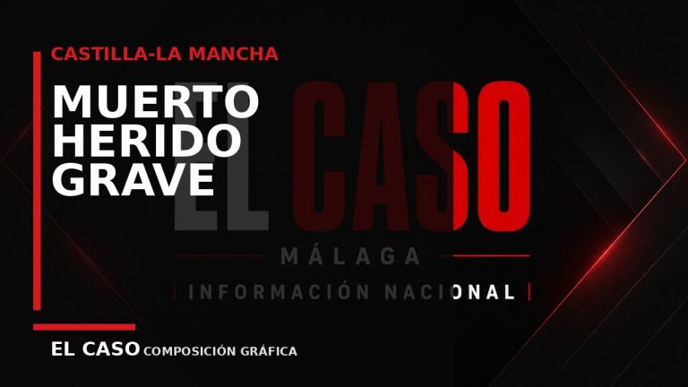 Composición gráfica editorial de El Caso Málaga sobre Un muerto y un herido grave en un choque frontal entre Alcázar y Quero