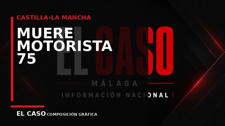 Composición gráfica editorial de El Caso Málaga sobre Muere un motorista de 75 años tras salirse de una carretera en Albacete
