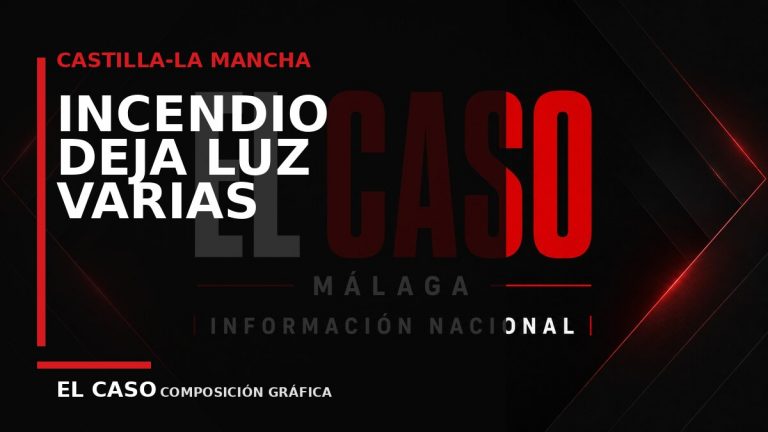 Composición gráfica editorial de El Caso Málaga sobre Un incendio deja sin luz varias atracciones de la feria de San Julián en Cuenca