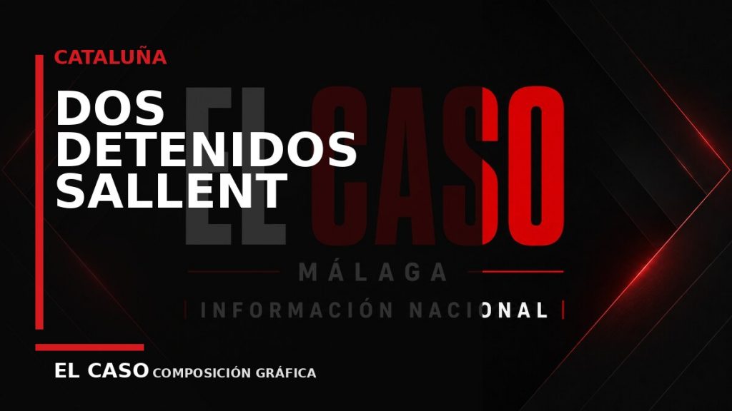 Composición gráfica editorial de El Caso Málaga sobre Dos detenidos en Sallent por una tentativa de robo con fuerza