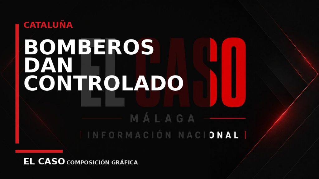 Composición gráfica editorial de El Caso Málaga sobre Los bomberos dan por controlado el incendio de Collserola tras afectar a 54 hectáreas