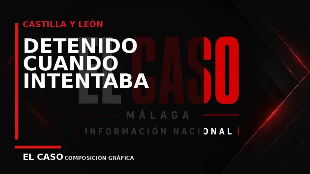 Composición gráfica editorial de El Caso Málaga sobre Detenido cuando intentaba forzar la ventanilla de un coche en Salamanca