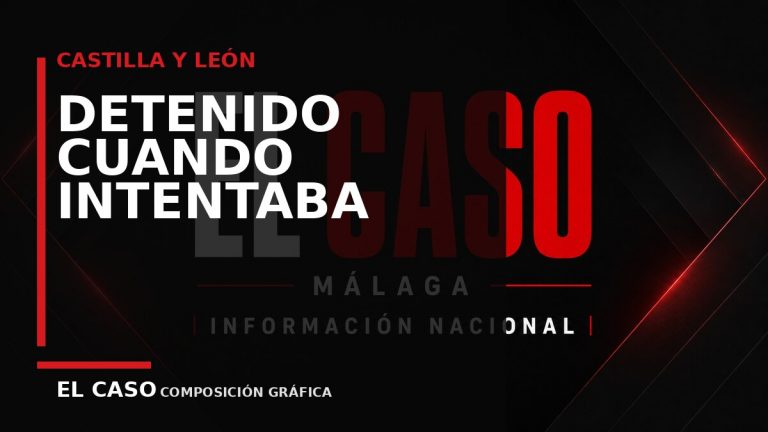 Composición gráfica editorial de El Caso Málaga sobre Detenido cuando intentaba forzar la ventanilla de un coche en Salamanca