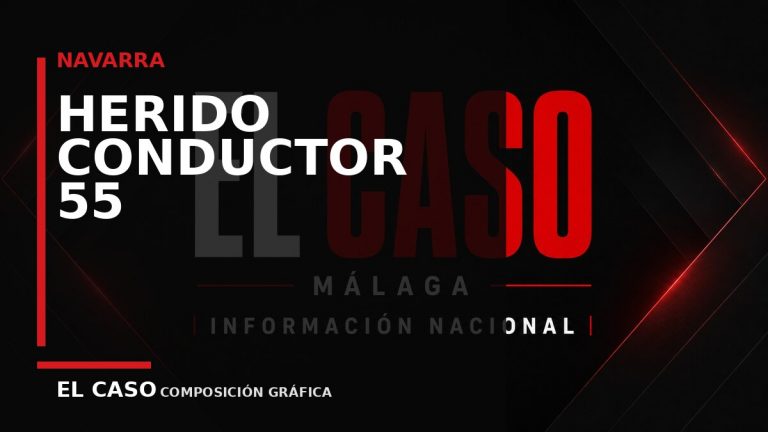 Composición gráfica editorial de El Caso Málaga sobre Herido un conductor de 55 años en una salida de vía en Corella