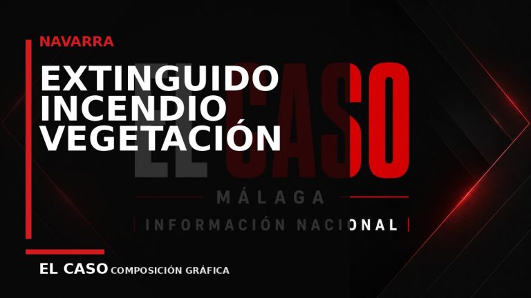 Composición gráfica editorial de El Caso Málaga sobre Extinguido un incendio de vegetación en Milagro sin heridos