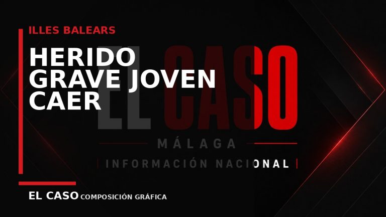 Composición gráfica editorial de El Caso Málaga sobre Herido grave un joven tras caer desde un tercer piso en Palma