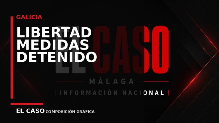 Composición gráfica editorial de El Caso Málaga sobre Libertad con medidas para el detenido por un tiroteo en Ourense