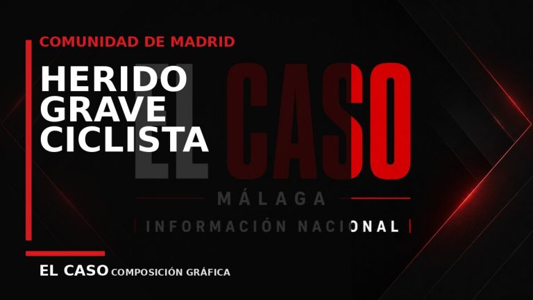 Composición gráfica editorial de El Caso Málaga sobre Herido grave un ciclista de 80 años arrollado por una furgoneta en Villaverde
