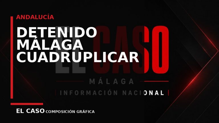 Composición gráfica editorial de El Caso Málaga sobre Detenido en Málaga tras cuadruplicar la tasa de alcohol y causar un accidente