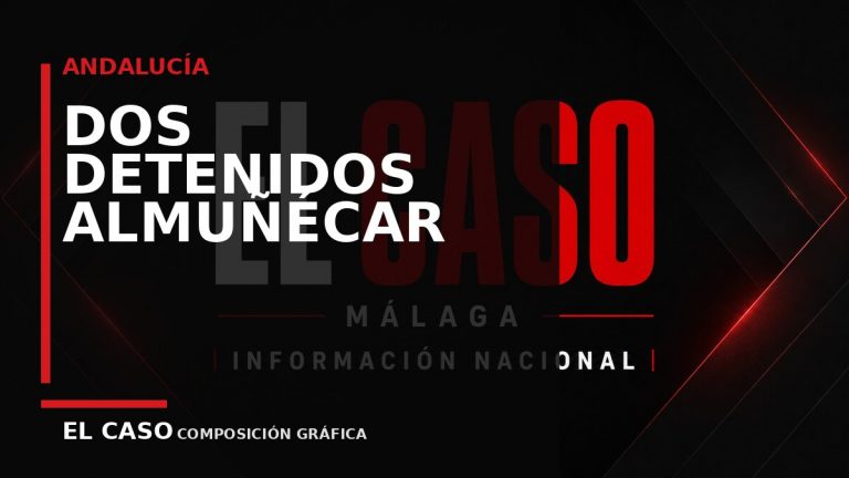 Composición gráfica editorial de El Caso Málaga sobre Dos detenidos en Almuñécar con 812 gramos de cocaína y más de 4.500 euros