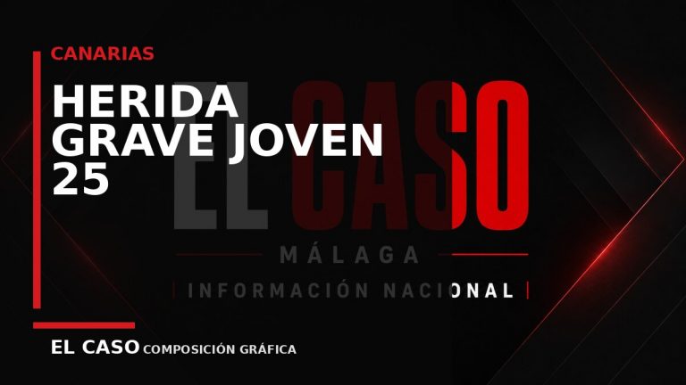 Composición gráfica editorial de El Caso Málaga sobre Herida grave una joven de 25 años tras volcar un coche en la GC-2 en Gran Canaria