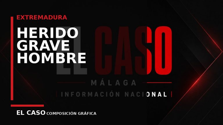 Composición gráfica editorial de El Caso Málaga sobre Herido grave un hombre de 71 años tras chocar un coche y un camión en La Zarza