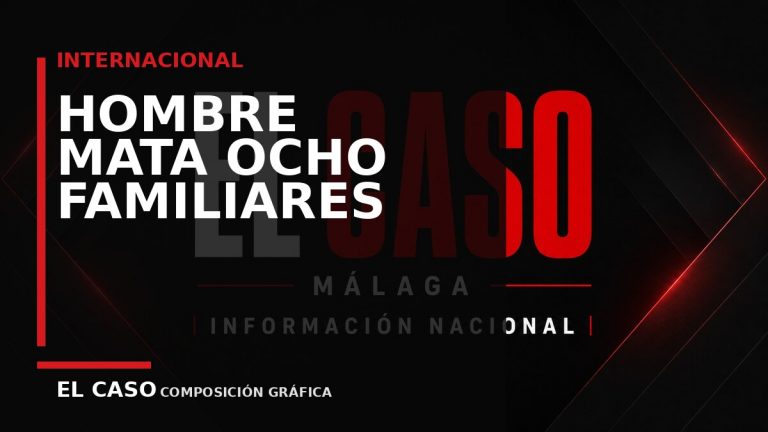 Composición gráfica editorial de El Caso Málaga sobre Un hombre mata a ocho familiares, cuatro de ellos niños, durante una cena en Montana