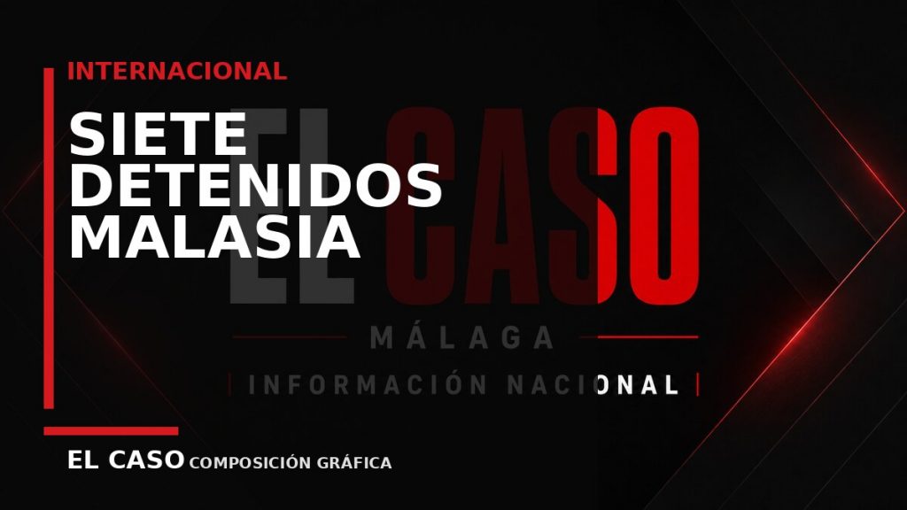Composición gráfica editorial de El Caso Málaga sobre Siete detenidos en Malasia tras una operación antidroga con un alijo valorado en más de 650.000 euros