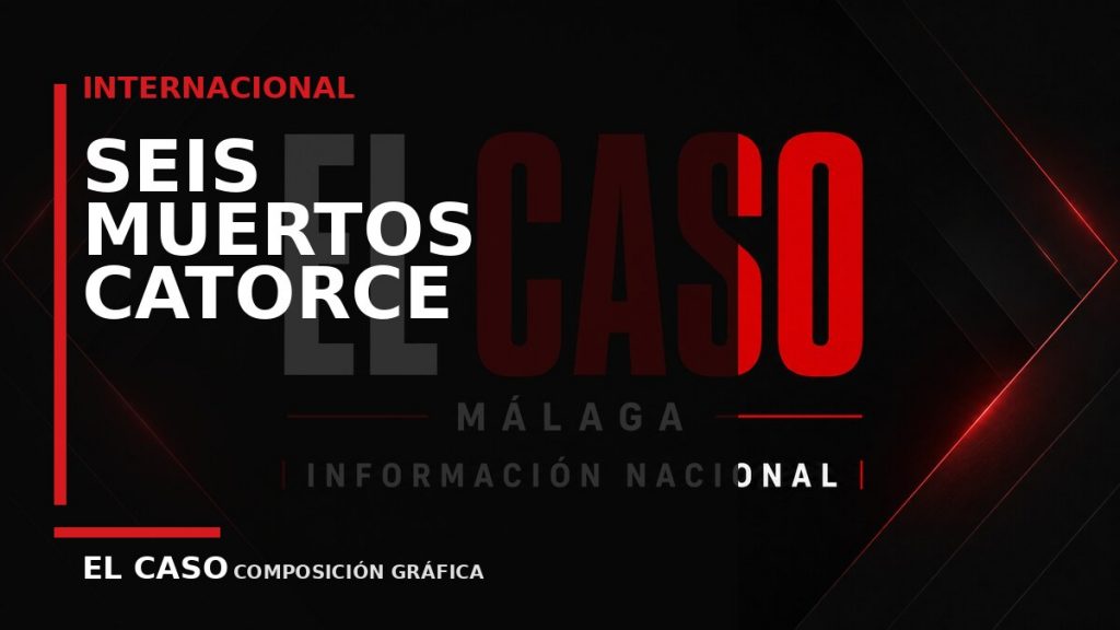 Composición gráfica editorial de El Caso Málaga sobre Seis muertos y catorce heridos al empotrarse un autobús contra un camión en India