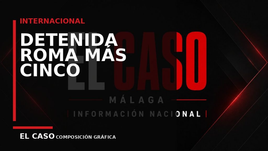 Composición gráfica editorial de El Caso Málaga sobre Detenida en Roma con más de cinco kilos de cocaína ocultos en paquetes de galletas de la fortuna