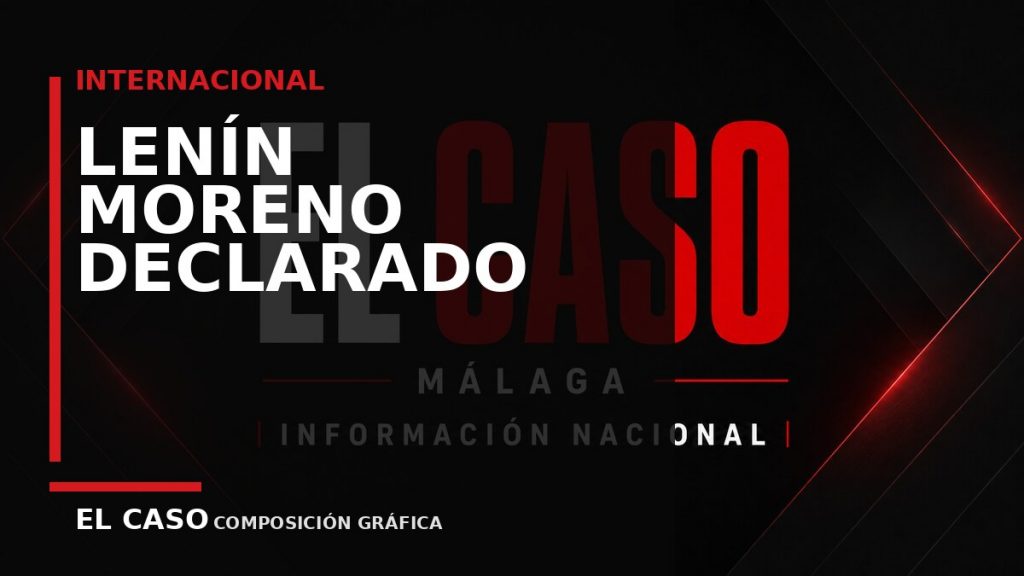 Composición gráfica editorial de El Caso Málaga sobre Lenín Moreno, declarado culpable en Ecuador por una trama de sobornos ligada a la hidroeléctrica Coca Codo Sinclair