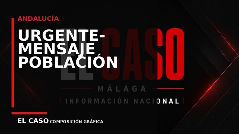 Composición gráfica editorial de El Caso Málaga sobre URGENTE- MENSAJE A LA POBLACIÓN SOBRE EL INCENDIO
