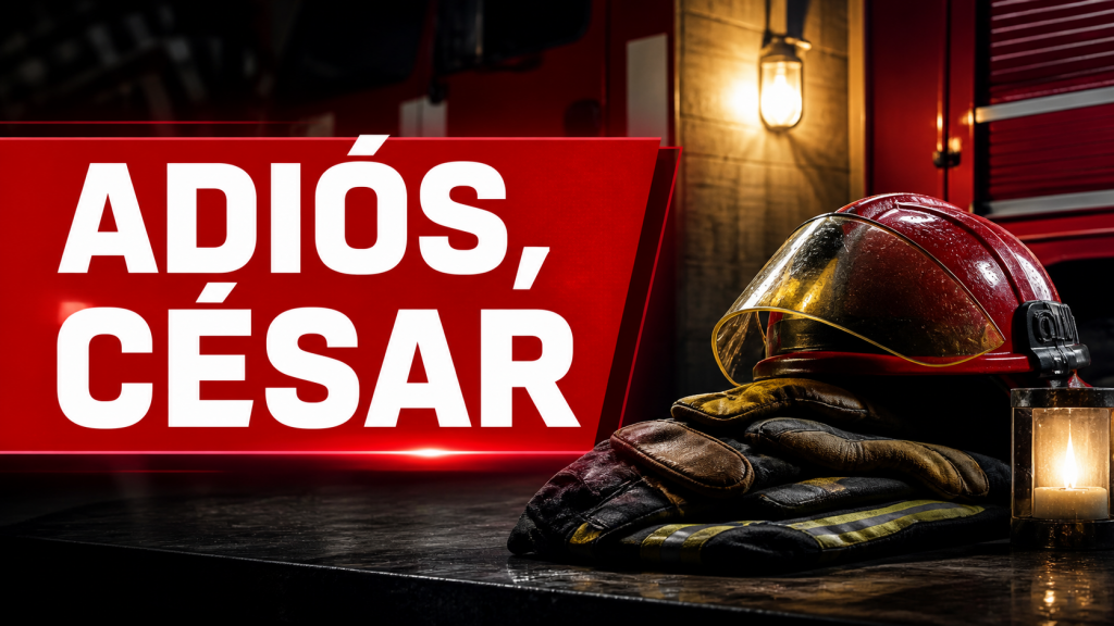 Homenaje y pésame por el fallecimiento de César Quevedo, miembro de Bomberos de Málaga