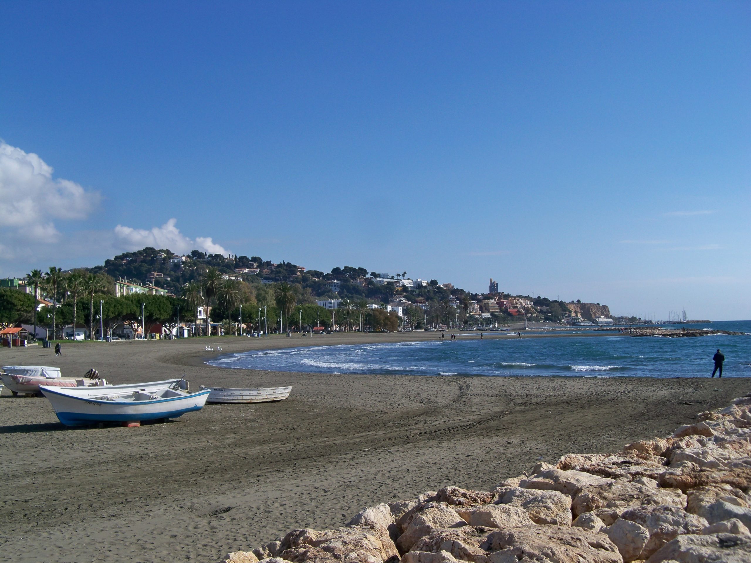 Vista de la playa de El Palo en Málaga, imagen de recurso