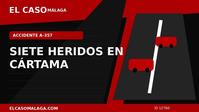 Portada editorial de El Caso Málaga sobre accidente de tráfico en Cártama