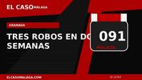Portada editorial de El Caso Málaga sobre tres robos en una gasolinera de Granada