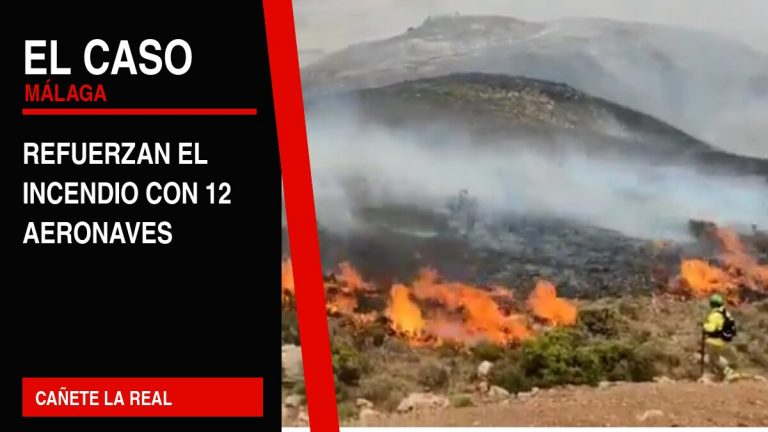 Portada editorial de El Caso Málaga: refuerzan el incendio con 12 aeronaves — CAÑETE LA REAL