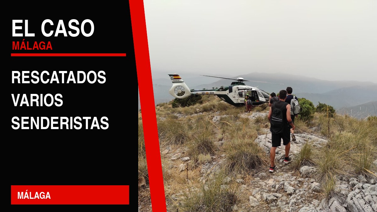 Varios senderistas rescatados por la Guardia Civil hoy