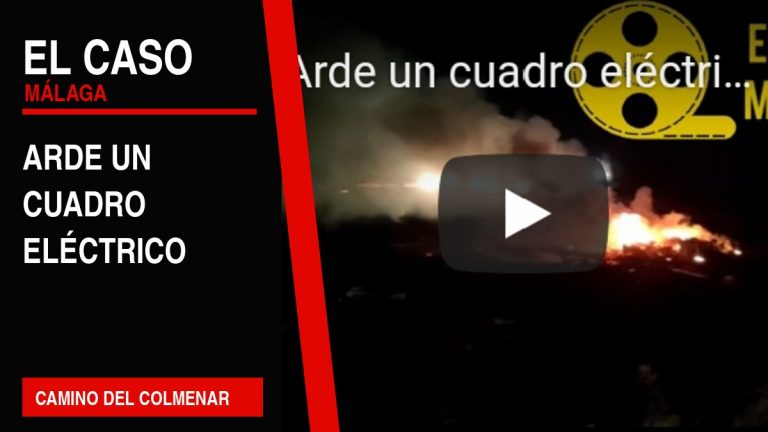 Portada editorial de El Caso Málaga: arde un cuadro eléctrico — CAMINO DEL COLMENAR
