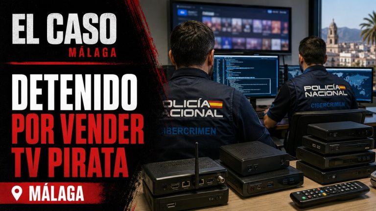 Portada editorial de El Caso Málaga sobre el detenido por vender decodificadores para acceder ilegalmente a televisión de pago