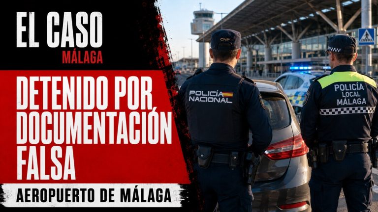 Portada editorial de El Caso Málaga sobre la detención por presunta falsedad documental en el aeropuerto de Málaga