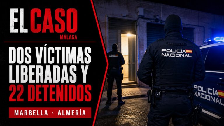 Portada editorial de El Caso Málaga sobre la liberación de dos víctimas y la detención de 22 personas en una operación contra la trata