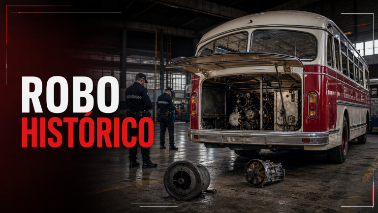 Investigación por el robo de piezas de autobuses históricos en Málaga