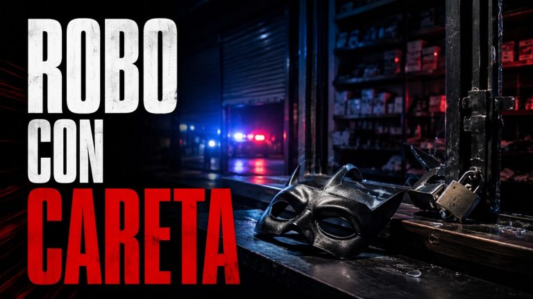 Composición gráfica sobre un robo con careta en Fuerteventura