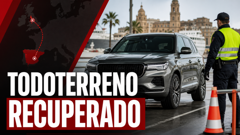 Todoterreno de lujo robado en Reino Unido recuperado en Málaga