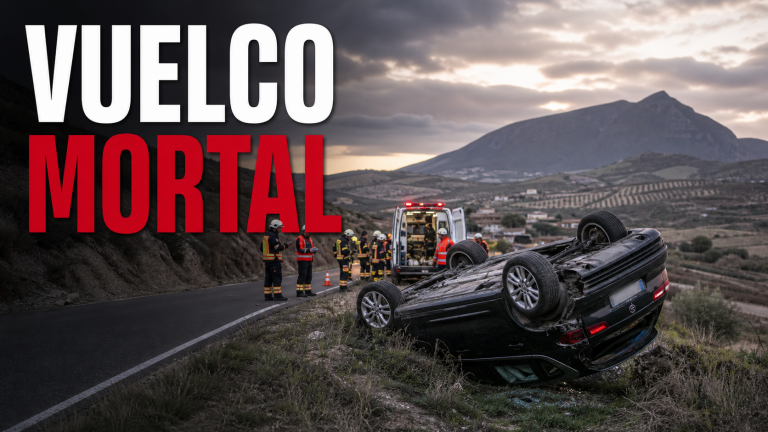 Accidente mortal tras el vuelco de un vehículo en Antequera