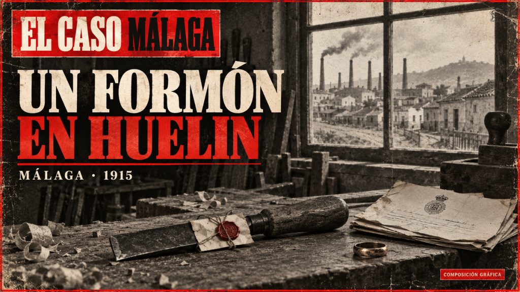 Portada editorial del crimen de Huelin de 1915
