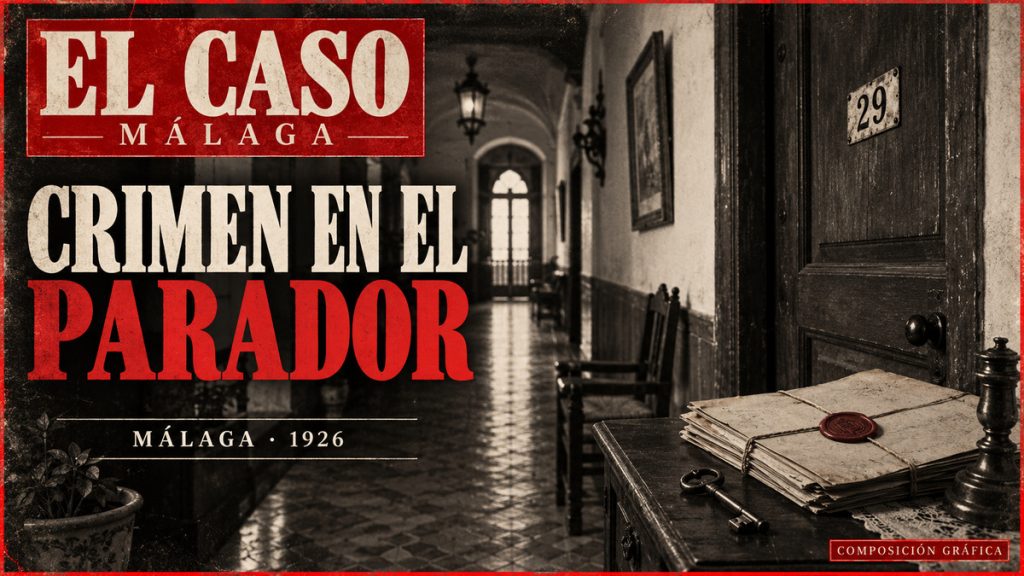 Portada editorial del crimen de la habitación 29 del Parador del General