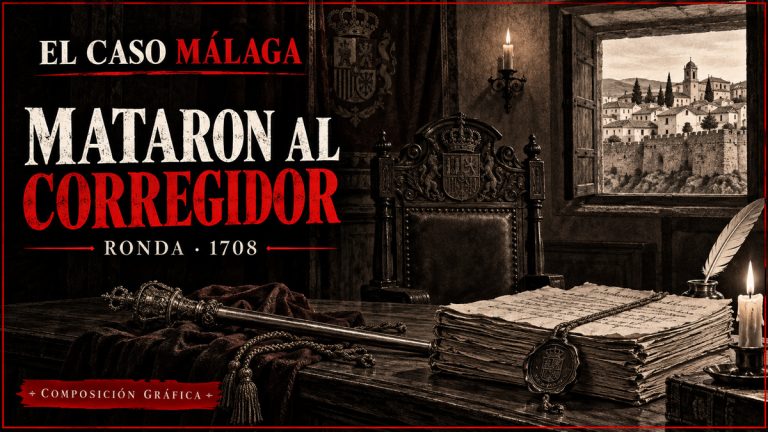 Portada editorial del asesinato del corregidor de Ronda en 1708
