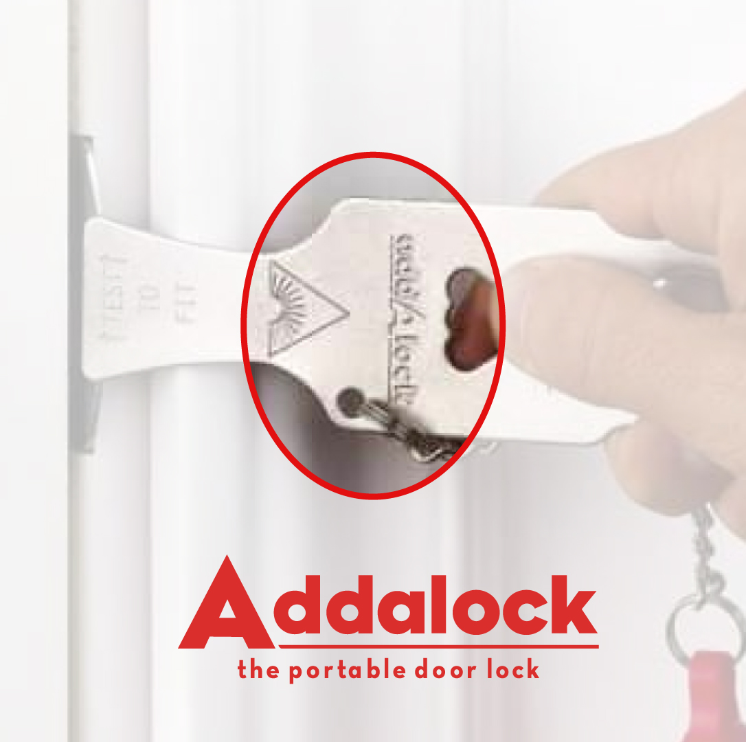 Addalock Original Portable Door Lock, cerradura portátil para hotel y alquiler