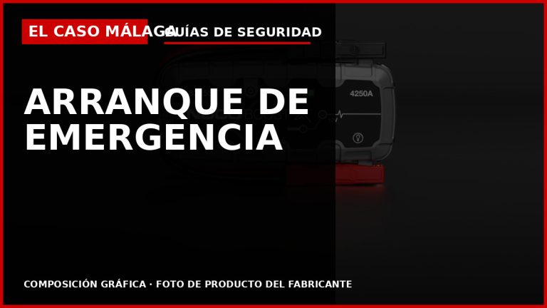 Arrancadores de batería profesionales para emergencias — El Caso Málaga