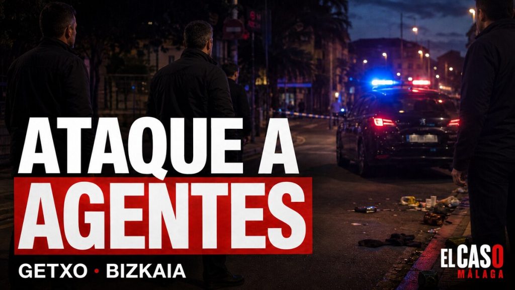Portada de El Caso Málaga sobre un ataque con lanzamiento de objetos contra agentes de paisano en Getxo, Bizkaia