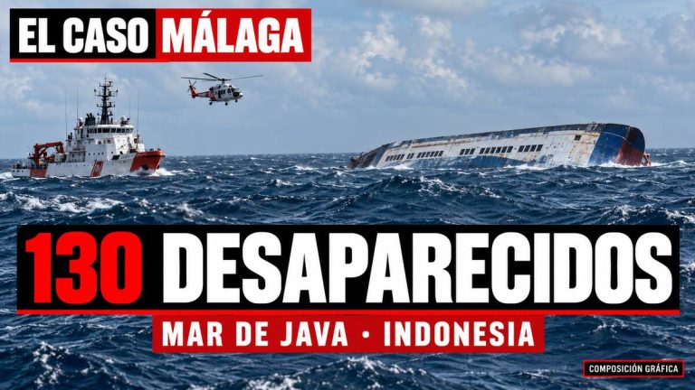 Portada ECM sobre el barco volcado en el mar de Java, Indonesia